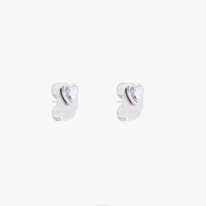 Marc Jacobs The Charmed Heart Stud Earrings 0ZF6442