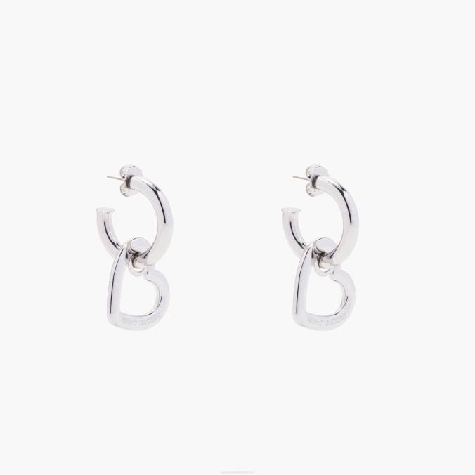 Marc Jacobs The Charmed Double Heart Hoops 0ZF6443