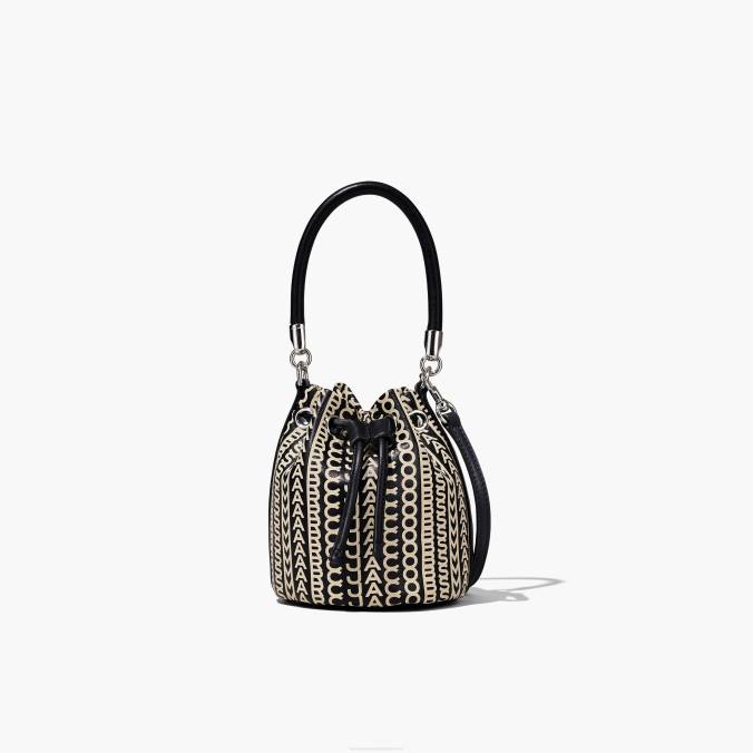 Marc Jacobs The Monogram Leather Micro Bucket Bag 0ZF6140
