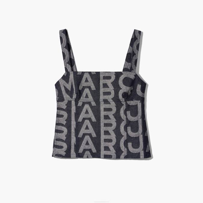 Marc Jacobs The Monogram Denim Bustier Top 0ZF6508